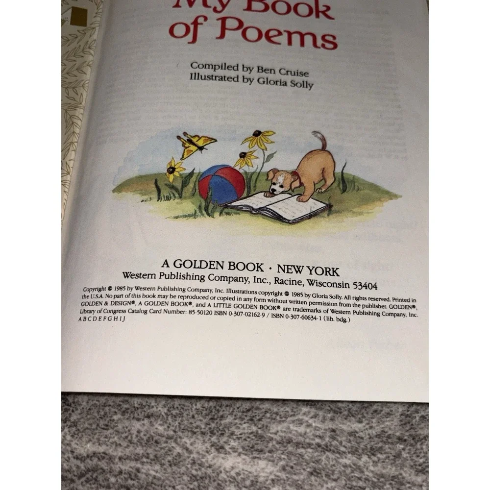 My Book of Poems A Little Golden Book  1985